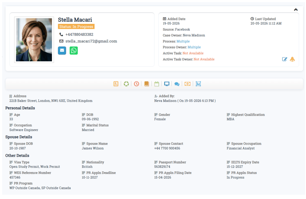 Maple CRM dashboard preview