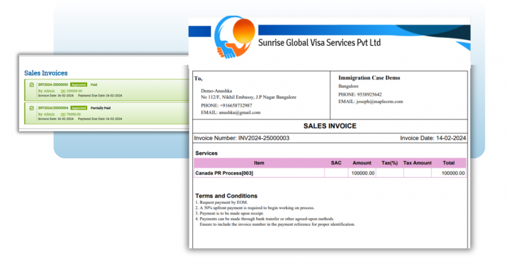 Invoice management