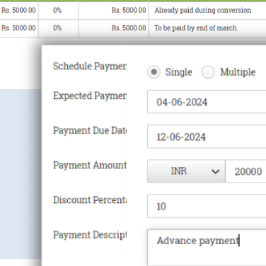 Payment scheduling