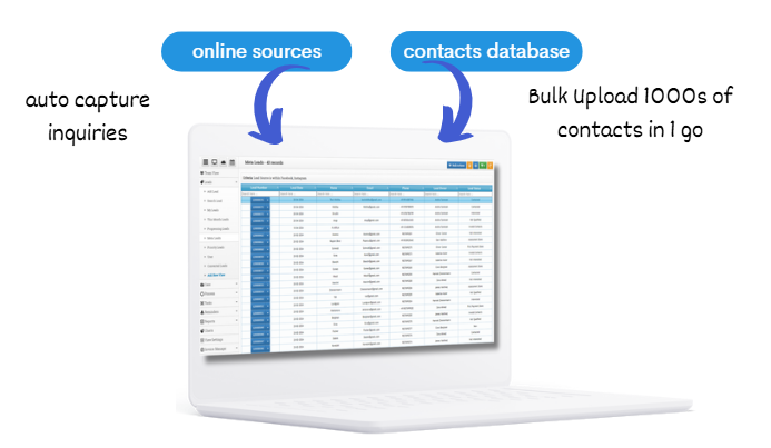 Maple CRM Inquiry management, lead management